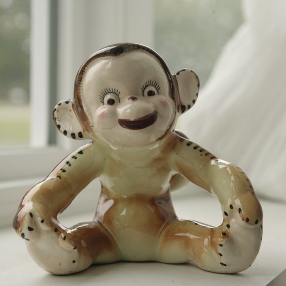 Napco Other - Vintage Napco Ceramic Monkey Planter Vase Childs Room Decor 1940' No Chips